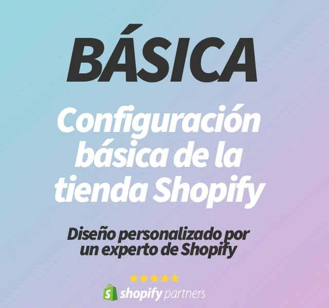 configuración básica Shopify marbella