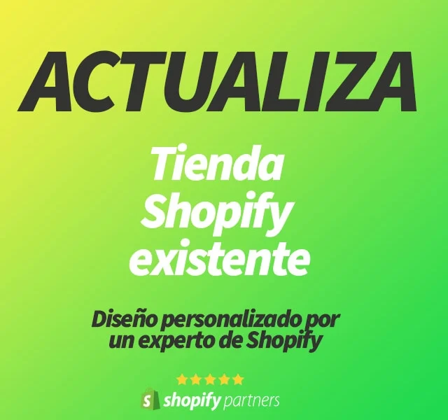 Servicio de actualización de la tienda Shopify