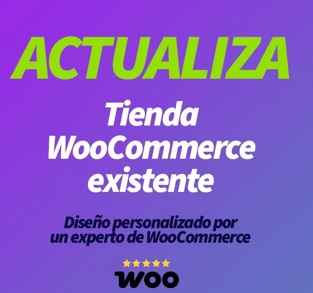 Servicio de actualización de la tienda Wocommerce